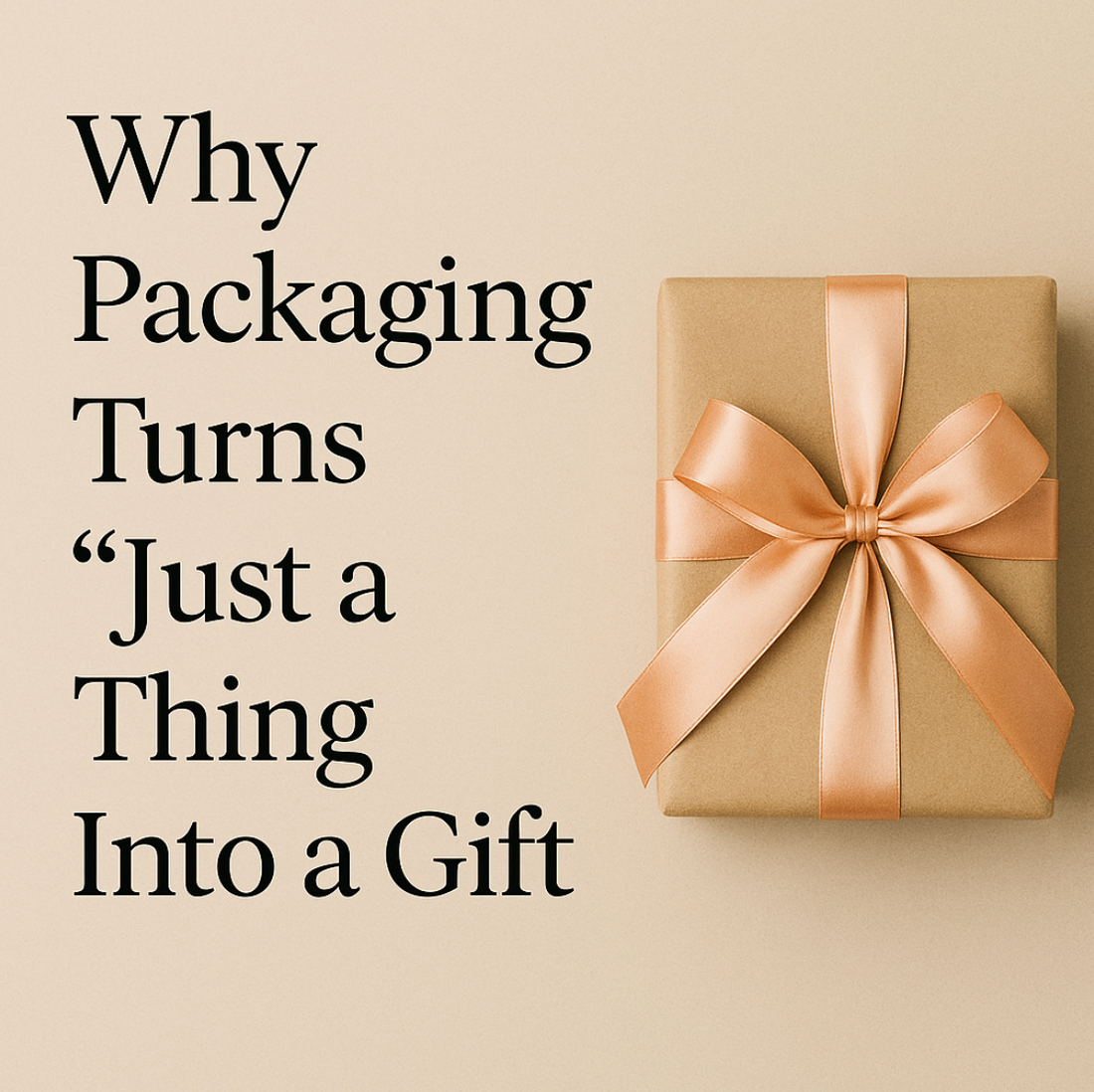 Why Packaging Turns “Just a Thing” Into a Gift